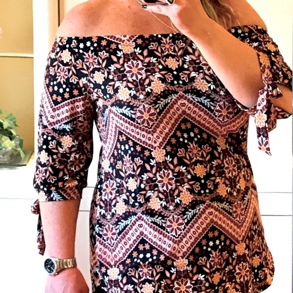 Buttery Soft Floral OTS Top